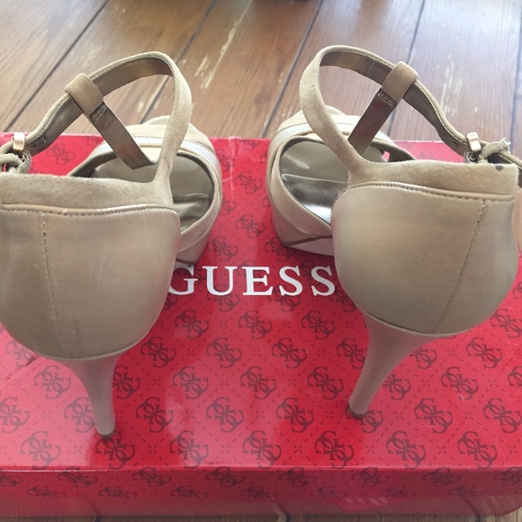 Leather GUESS heels size 7.5 - Picture 3 of 6
